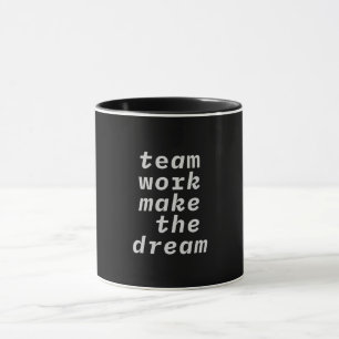 Teamwerk maakt het droom Collectie Mok