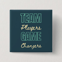 Teamwerk Motivatie bedrijfspersoneel Kantoor Vierkante Button 5,1 Cm