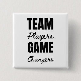 Teamwerk Motivatie bedrijfspersoneel Kantoor Vierkante Button 5,1 Cm