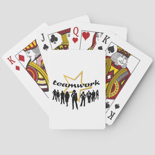 Teamwerk Pokerkaarten (Achterkant)