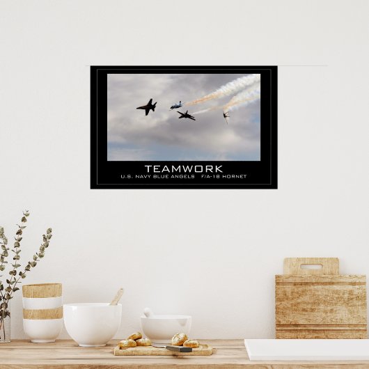 Teamwerk Poster (Keuken)