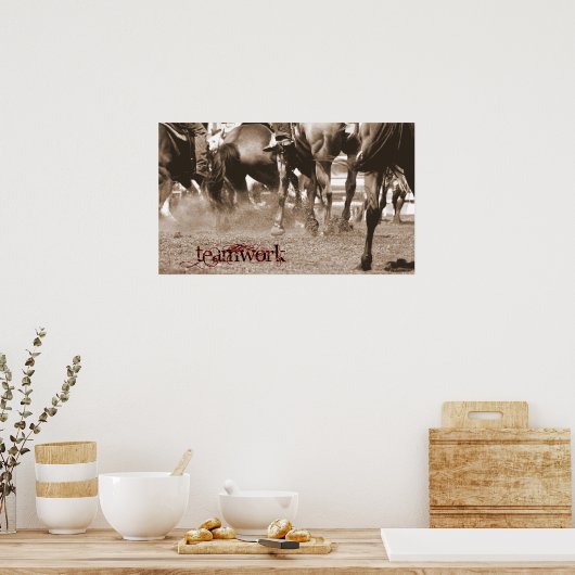 Teamwerk Poster (Keuken)