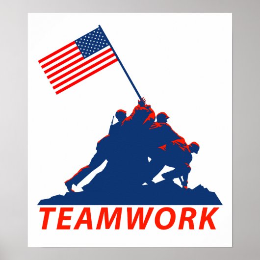 Teamwerk Poster (Voorkant)