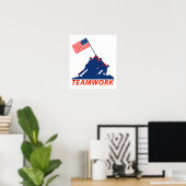 Teamwerk Poster (Thuiskantoor)