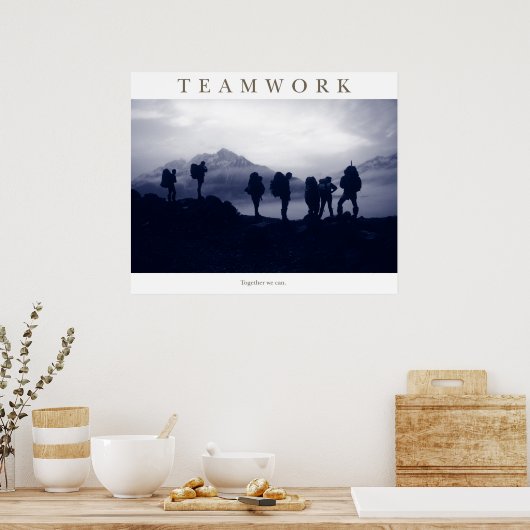 Teamwerk Poster (Keuken)