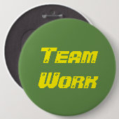teamwerk ronde button 6,0 cm (Voorkant /achterkant)