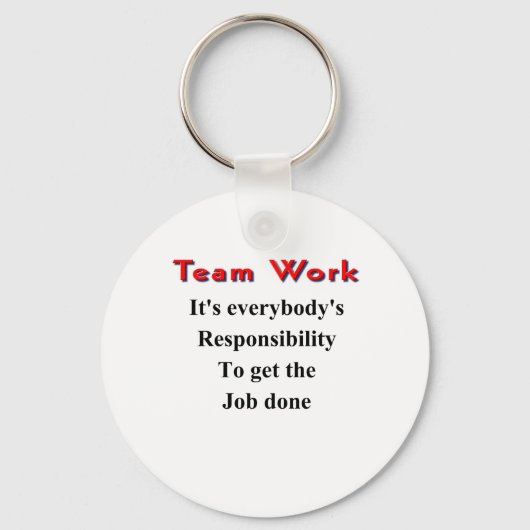 Teamwerk Sleutelhanger (Voorkant)
