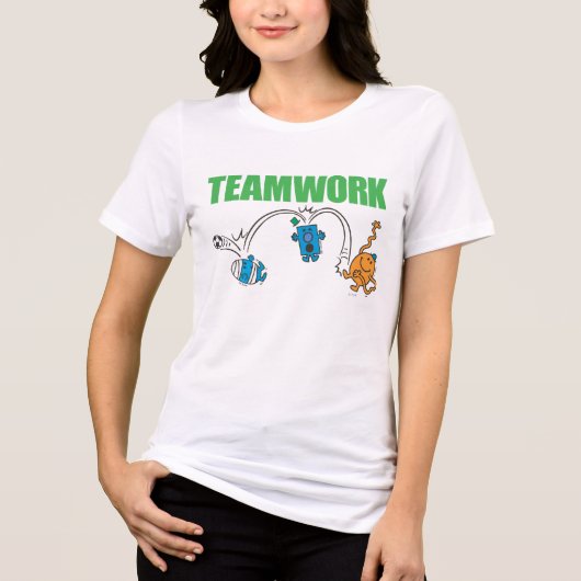 Teamwerk Tri-Blend Shirt (Voorkant)