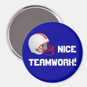Teamwerk - Voetbalmagneet Magneet (Voorkant / Achterkant)