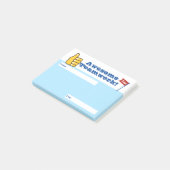 Teamwerk voor erkenning van werknemers na de toeke post-it® notes (Schuin)