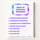 Teamwork 2022 Paars Notitieboek van spiraal (Achterkant)