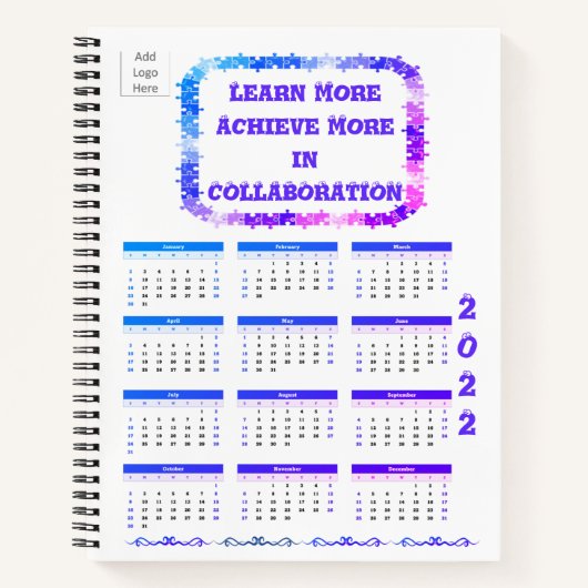 Teamwork 2022 Paars Notitieboek van spiraal (Voorkant)