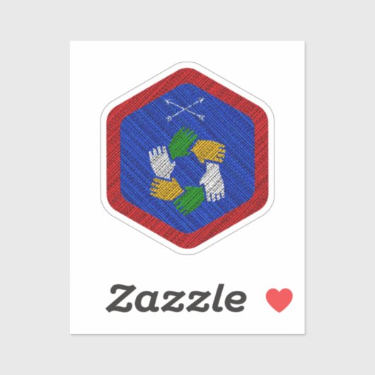 Teamwork Award Badge Vinyl Sticker (Vel)