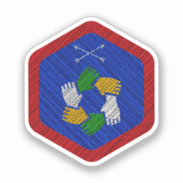 Teamwork Award Badge Vinyl Sticker