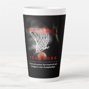 Teamwork Basketbal Motiverend Inspirerend Latte Mok