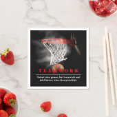 Teamwork Basketbal Motiverend Inspirerend Servet (Insitu)
