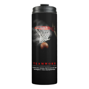 Teamwork Basketbal Motiverend Inspirerend Thermosbeker