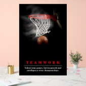 Teamwork Basketball Motivational Inspirational Acryl Bord (Huwelijk)