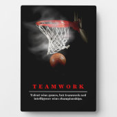 Teamwork Basketball Motivational Inspirational Fotoplaat (voorkant)
