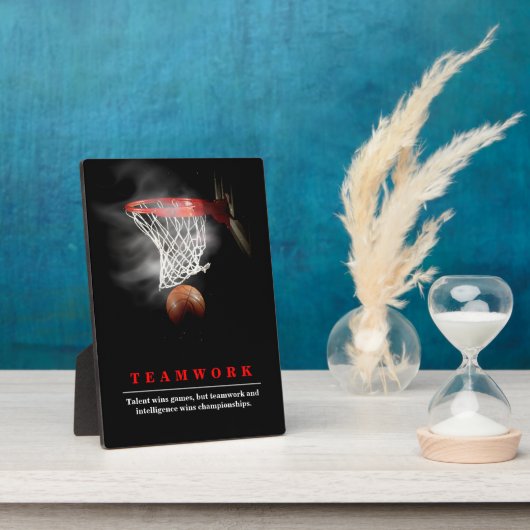 Teamwork Basketball Motivational Inspirational Fotoplaat (Zijkant)