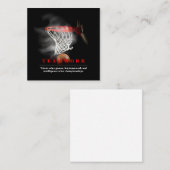 Teamwork Basketball Motivational Inspirational Informatiekaartje (Voorkant / Achterkant)