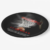 Teamwork Basketball Motivational Inspirational Papieren Bordje (Gekanteld)