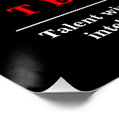 Teamwork Basketball Motivational Inspirational Perfect Poster (Hoek)