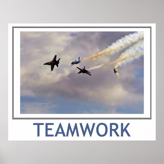 Teamwork Blue Angels Poster (Voorkant)