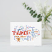 TEAMWORK BRIEFKAART (Staand voorkant)