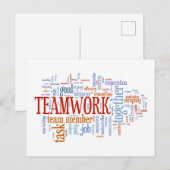 TEAMWORK BRIEFKAART (Voorkant / Achterkant)