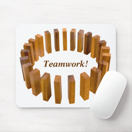 Teamwork Circle Mousepad Muismat (Met muis)