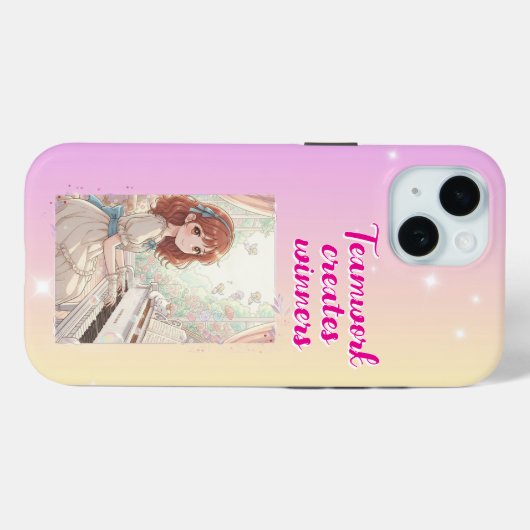 Teamwork creates winners Case-Mate iPhone case (Achterkant (horizontaal))