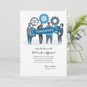 Teamwork Employee Appreciation Kaart (Staand voorkant)