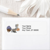 teamwork ezel cartoon etiket (Insitu)