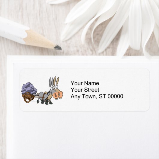 teamwork ezel cartoon etiket (Insitu)