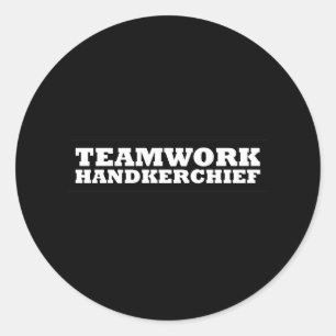 Teamwork Handkerchief Ronde Sticker