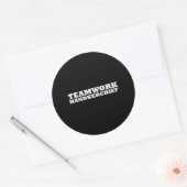 Teamwork Handkerchief Ronde Sticker (Envelop)