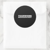 Teamwork Handkerchief Ronde Sticker (Tas)