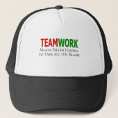 Teamwork Humor Trucker Pet (Voorkant)