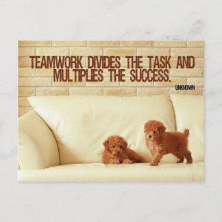 Teamwork Inspirerend Briefkaart
