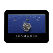 Teamwork: Inspirerend prijsopgave Magneet (Horizontaal)
