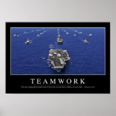 Teamwork: Inspirerend prijsopgave Poster (Voorkant)