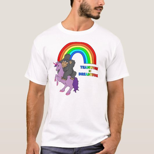 Teamwork is droomwerk t-shirt (Voorkant)