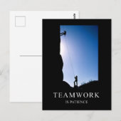 Teamwork is PatiëntenMotivatie Briefkaart (Voorkant / Achterkant)
