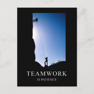Teamwork is PatiëntenMotivatie Briefkaart