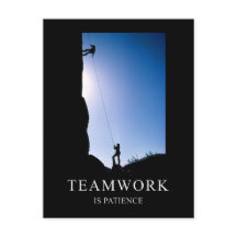 Teamwork is PatiëntenMotivatie Briefkaart