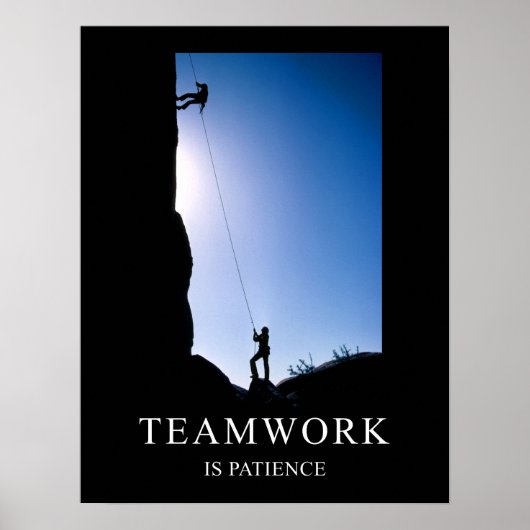 Teamwork is PatiëntenMotivatie Poster (Voorkant)