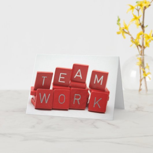 Teamwork-Kaart Kaart (Gele Bloem)