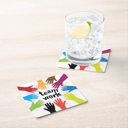 teamwork kartonnen onderzetters (Insitu)