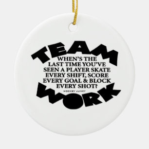TEAMWORK KERAMISCH ORNAMENT